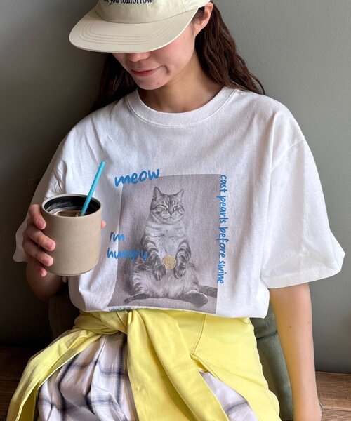 CIAOPANIC TYPY（チャオパニックティピー）の「【UNISEX】ユニークアニマルフォトTEE（Tシャツ/カットソー・レディース・ホワイト/ホワイト系その他/ホワイト系その他2・MEDIUM/LARGE）」の17枚目の写真