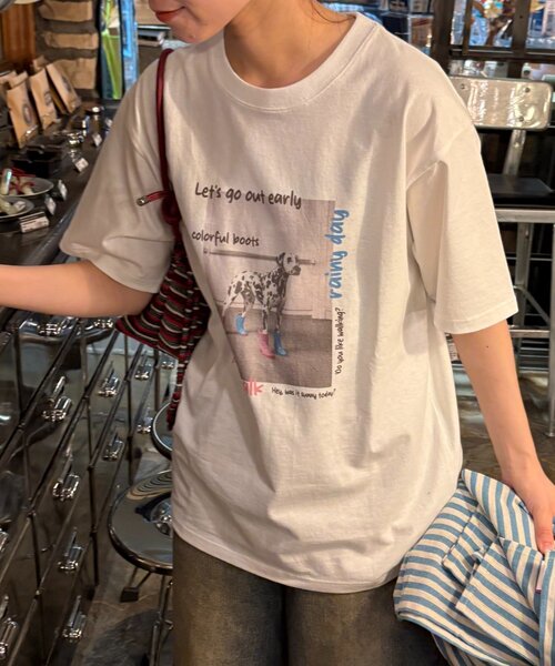 CIAOPANIC TYPY（チャオパニックティピー）の「【UNISEX】ユニークアニマルフォトTEE（Tシャツ/カットソー・レディース・ホワイト/ホワイト系その他/ホワイト系その他2・MEDIUM/LARGE）」の22枚目の写真