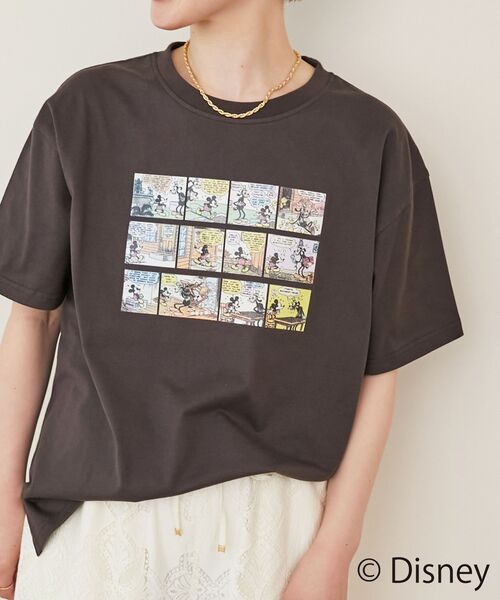 le.coeur blanc(ルクールブラン)の「【Disney】Comic/プリントTシャツ(Tシャツ/カットソー・レディース・オフホワイト/ダークグレー・38)」の19枚目の写真