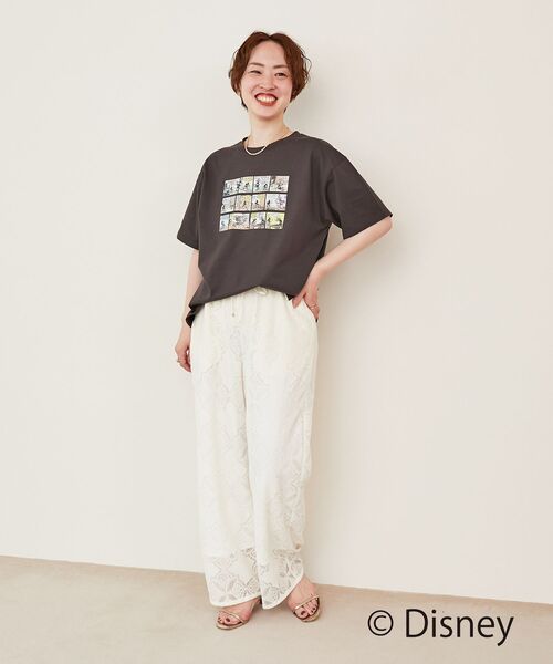 le.coeur blanc / ルクールブラン 【Disney】Comic/プリントTシャツ セール】【Disney】Comic/プリントTシャツ（Tシャツ/カットソー