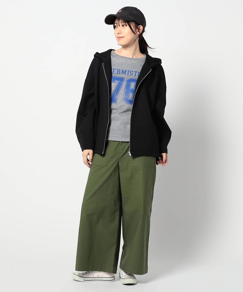 BROOKLYN OVERALL(ブルックリンオーバーオール)の「【BROOKLYN OVERALL 】ワイドベイカーパンツ(その他パンツ・レディース・ベージュ/カーキ・FREE)」の5枚目の写真