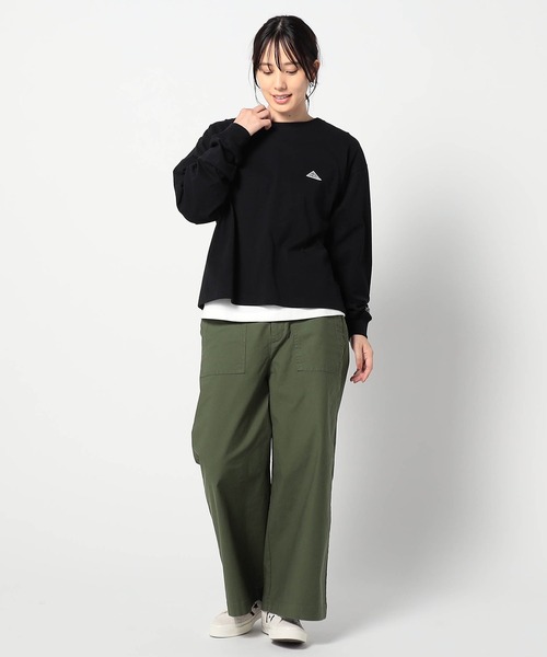 BROOKLYN OVERALL(ブルックリンオーバーオール)の「【BROOKLYN OVERALL 】ワイドベイカーパンツ(その他パンツ・レディース・ベージュ/カーキ・FREE)」の6枚目の写真