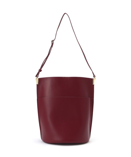 NATURAL BEAUTY BASIC（ナチュラルビューティーベーシック）の「◇ナローストラップバケットバッグ（ショルダーバッグ・レディース・ブラック/ワイン・ﾌﾘ-）」の4枚目の写真