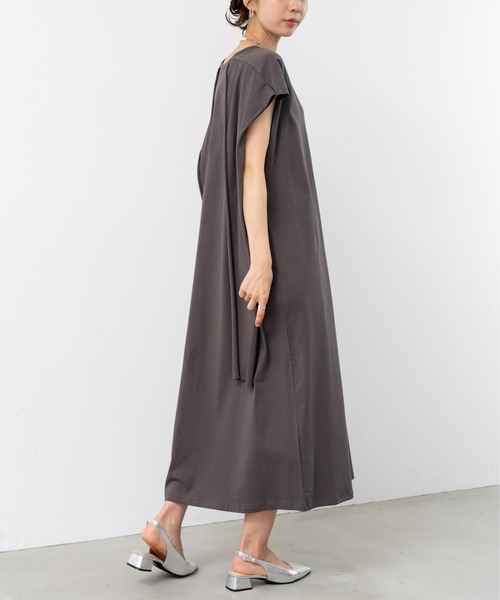 refinedworks（リファインドワークス）の「【refinedworks】1枚で決まるこなれ感たっぷり 2WAYワンピース！（ワンピース・レディース・ブルー/チャコールグレー/ブラウン・FREE）」の20枚目の写真