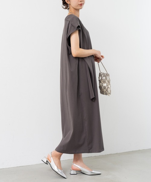refinedworks（リファインドワークス）の「【refinedworks】1枚で決まるこなれ感たっぷり 2WAYワンピース！（ワンピース・レディース・ブルー/チャコールグレー/ブラウン・FREE）」の10枚目の写真