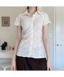 【Lp】ストライプタイトシャツ