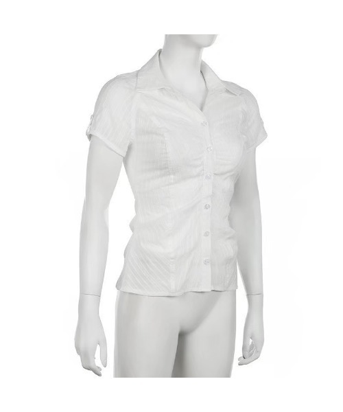 ARCHIVER（アーカイバ）の「【Lp】ストライプタイトシャツ（シャツ/ブラウス・レディース・ホワイト・SMALL/MEDIUM/LARGE）」の5枚目の写真