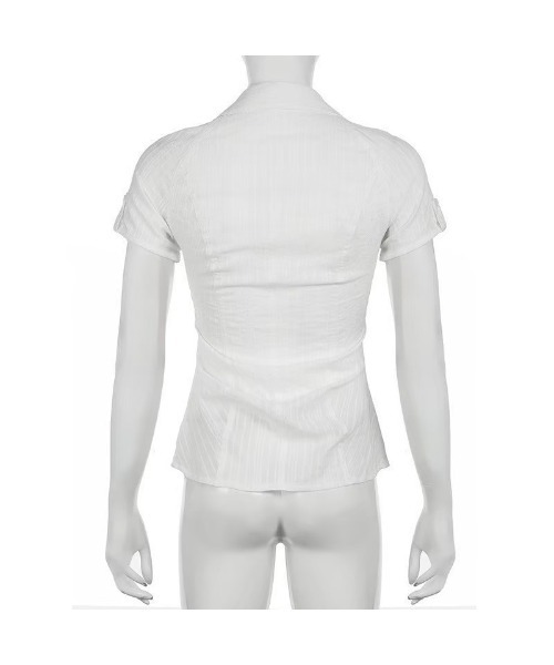 ARCHIVER（アーカイバ）の「【Lp】ストライプタイトシャツ（シャツ/ブラウス・レディース・ホワイト・SMALL/MEDIUM/LARGE）」の6枚目の写真