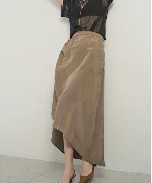 Muel Chic(ミュエルシック)の「Pines shine skirt ピンズシャインスカート(スカート・レディース・ネイビー/ホワイト/モカ/ミント/ブラック・FREE)」の22枚目の写真