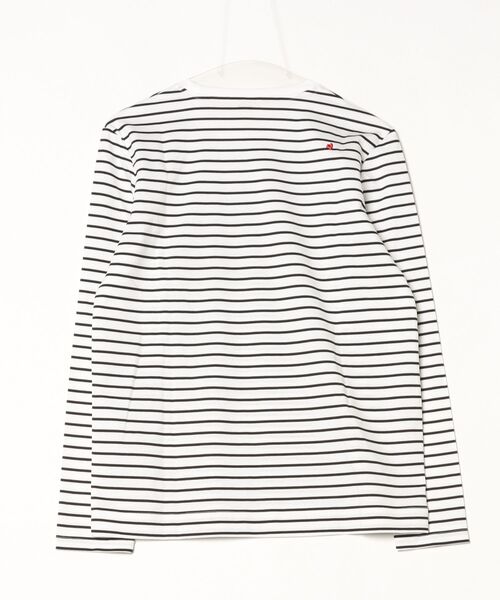 DOUBLE STANDARD CLOTHING（ダブルスタンダードクロージング）の「スーピーコットン ベア刺繍ボーダーロンT（Tシャツ/カットソー・レディース・ストライプ・FREE）」の2枚目の写真