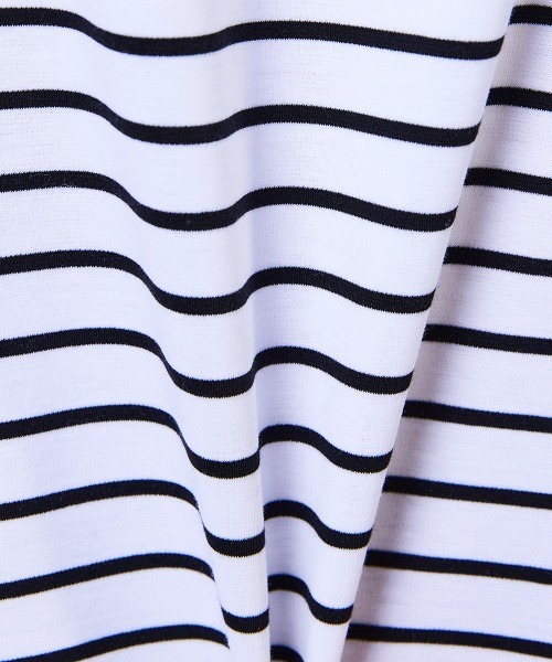 DOUBLE STANDARD CLOTHING（ダブルスタンダードクロージング）の「スーピーコットン ベア刺繍ボーダーロンT（Tシャツ/カットソー・レディース・ストライプ・FREE）」の5枚目の写真