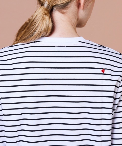 DOUBLE STANDARD CLOTHING（ダブルスタンダードクロージング）の「スーピーコットン ベア刺繍ボーダーロンT（Tシャツ/カットソー・レディース・ストライプ・FREE）」の15枚目の写真