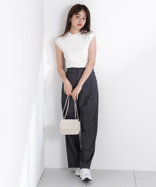 PROPORTION BODY DRESSING（プロポーションボディドレッシング）の「レイヤード風イージーパンツ / 1215230601（その他パンツ・レディース・ダークグレー/ベージュ・SMALL/MEDIUM/P/S）」の5枚目の写真