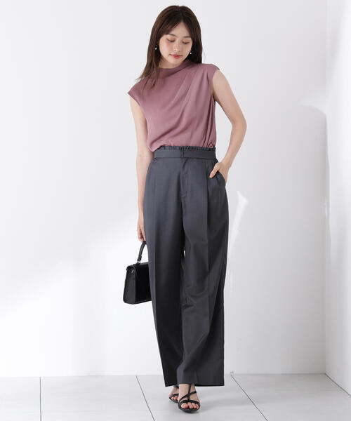 PROPORTION BODY DRESSING（プロポーションボディドレッシング）の「レイヤード風イージーパンツ / 1215230601（その他パンツ・レディース・ダークグレー/ベージュ・SMALL/MEDIUM/P/S）」の11枚目の写真