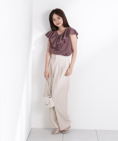 PROPORTION BODY DRESSING（プロポーションボディドレッシング）の「レイヤード風イージーパンツ / 1215230601（その他パンツ・レディース・ダークグレー/ベージュ・SMALL/MEDIUM/P/S）」の15枚目の写真