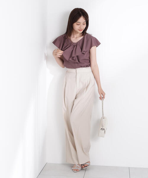 PROPORTION BODY DRESSING（プロポーションボディドレッシング）の「レイヤード風イージーパンツ / 1215230601（その他パンツ・レディース・ダークグレー/ベージュ・SMALL/MEDIUM/P/S）」の16枚目の写真