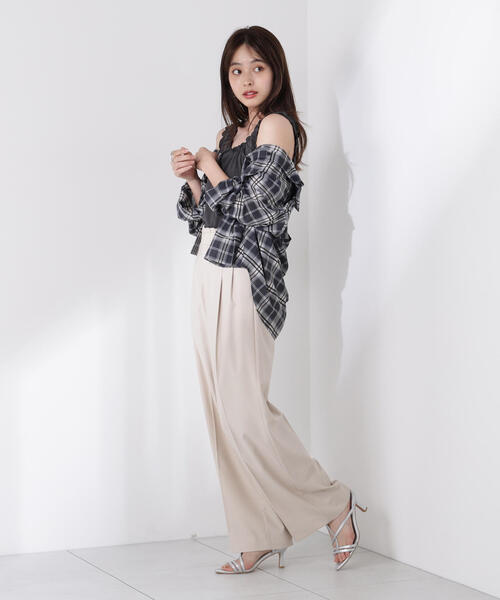 PROPORTION BODY DRESSING（プロポーションボディドレッシング）の「レイヤード風イージーパンツ / 1215230601（その他パンツ・レディース・ダークグレー/ベージュ・SMALL/MEDIUM/P/S）」の20枚目の写真