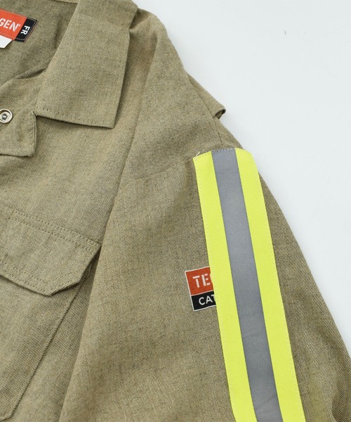 VINTAGE（ヴィンテージ）の「【USED】TECGEN ワーク オールインワン USA製（つなぎ/オールインワン・メンズ・カーキ・X-LARGE）」の13枚目の写真