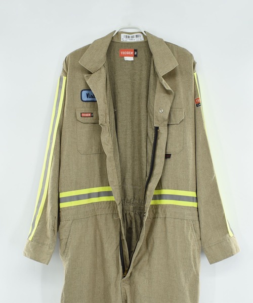 VINTAGE（ヴィンテージ）の「【USED】TECGEN ワーク オールインワン USA製（つなぎ/オールインワン・メンズ・カーキ・X-LARGE）」の17枚目の写真