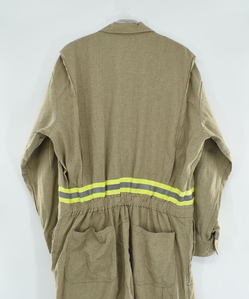 VINTAGE（ヴィンテージ）の「【USED】TECGEN ワーク オールインワン USA製（つなぎ/オールインワン・メンズ・カーキ・X-LARGE）」の9枚目の写真