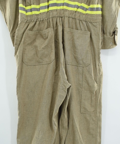 VINTAGE（ヴィンテージ）の「【USED】TECGEN ワーク オールインワン USA製（つなぎ/オールインワン・メンズ・カーキ・X-LARGE）」の10枚目の写真