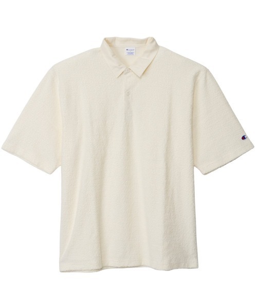 Champion(チャンピオン)の「【Champion/チャンピオン】直営限定コレクション メンズ パイルポロシャツ(ポロシャツ・メンズ・ナチュラル/ブラック/ネイビー・SMALL/MEDIUM/LARGE/X-LARGE)」の2枚目の写真