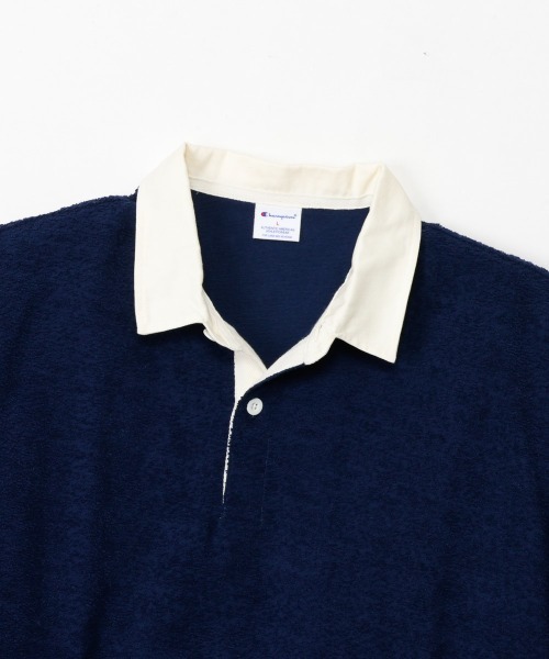 Champion(チャンピオン)の「【Champion/チャンピオン】直営限定コレクション メンズ パイルポロシャツ(ポロシャツ・メンズ・ナチュラル/ブラック/ネイビー・SMALL/MEDIUM/LARGE/X-LARGE)」の4枚目の写真