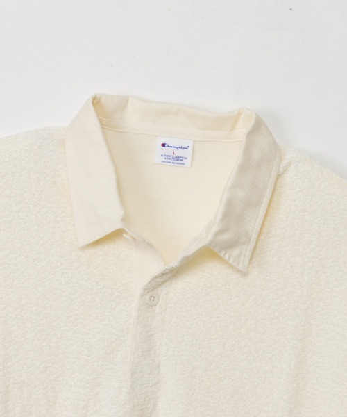 Champion(チャンピオン)の「【Champion/チャンピオン】直営限定コレクション メンズ パイルポロシャツ(ポロシャツ・メンズ・ナチュラル/ブラック/ネイビー・SMALL/MEDIUM/LARGE/X-LARGE)」の7枚目の写真