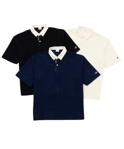 Champion(チャンピオン)の「【Champion/チャンピオン】直営限定コレクション メンズ パイルポロシャツ(ポロシャツ・メンズ・ナチュラル/ブラック/ネイビー・SMALL/MEDIUM/LARGE/X-LARGE)」の13枚目の写真