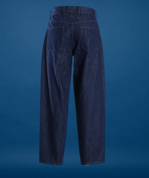 unrelaxing（アンリラクシング）の「フロントタックバギーデニム（デニムパンツ・メンズ・インディゴブルー・マルチサイズ）」の3枚目の写真