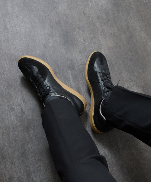 GERMAN TRAINER（ジャーマントレーナー）の「GERMAN ARMY TRAINER ORIGINAL ジャーマンアーミートレーナーオリジナル ジャーマントレーナー /  GAT1001-DARK HONEY（スニーカー・メンズ・ホワイト/ブラック・44/40/38/39/41/42/45/43/36/37）」の22枚目の写真