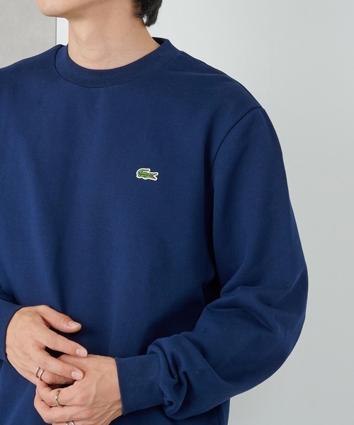 LACOSTE（ラコステ）の「【LACOSTE】ラウンドネックリブプルオーバースウェット SH9801-99（スウェット・レディース・ブラック/ネイビー/ベージュ・L/M/S）」の2枚目の写真