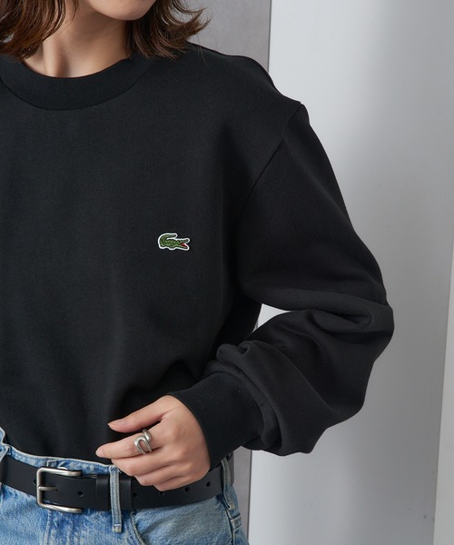 LACOSTE（ラコステ）の「【LACOSTE】ラウンドネックリブプルオーバースウェット SH9801-99（スウェット・レディース・ブラック/ネイビー/ベージュ・L/M/S）」の3枚目の写真