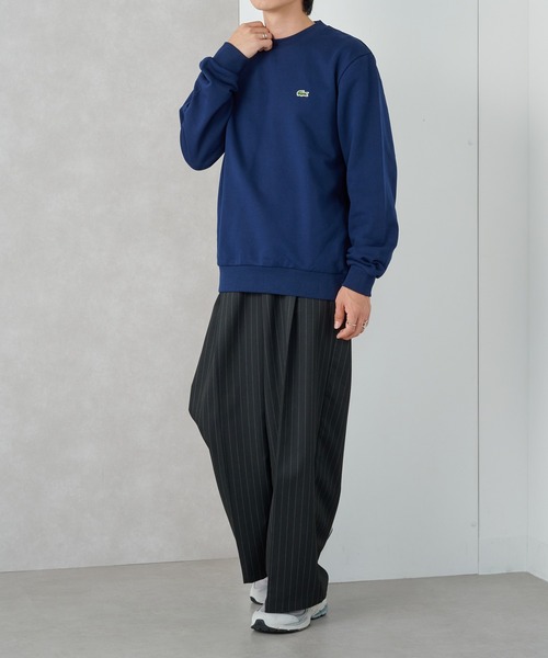 LACOSTE（ラコステ）の「【LACOSTE】ラウンドネックリブプルオーバースウェット SH9801-99（スウェット・レディース・ブラック/ネイビー/ベージュ・L/M/S）」の22枚目の写真