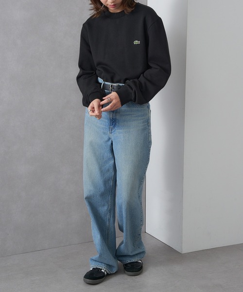 LACOSTE（ラコステ）の「【LACOSTE】ラウンドネックリブプルオーバースウェット SH9801-99（スウェット・レディース・ブラック/ネイビー/ベージュ・L/M/S）」の13枚目の写真