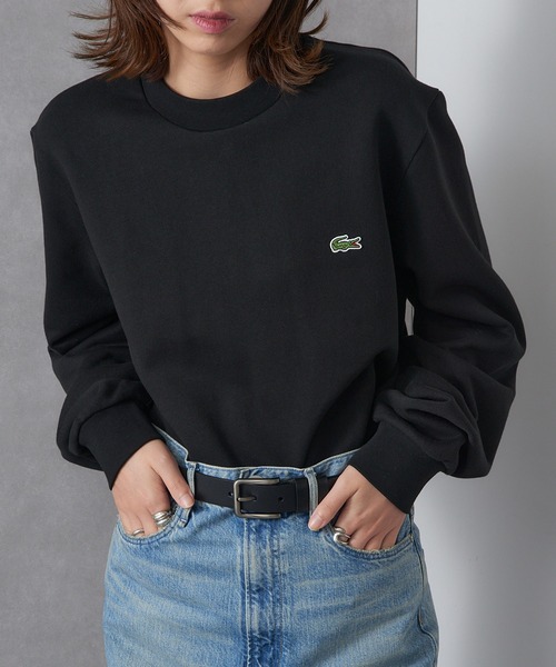LACOSTE（ラコステ）の「【LACOSTE】ラウンドネックリブプルオーバースウェット SH9801-99（スウェット・レディース・ブラック/ネイビー/ベージュ・L/M/S）」の12枚目の写真