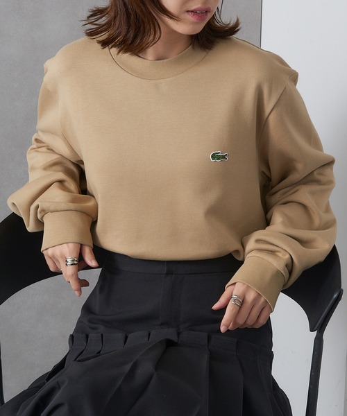 LACOSTE（ラコステ）の「【LACOSTE】ラウンドネックリブプルオーバースウェット SH9801-99（スウェット・レディース・ブラック/ネイビー/ベージュ・L/M/S）」の21枚目の写真