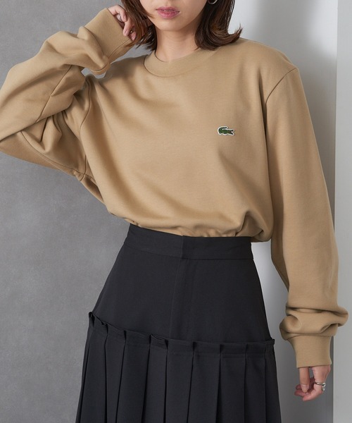 LACOSTE（ラコステ）の「【LACOSTE】ラウンドネックリブプルオーバースウェット SH9801-99（スウェット・レディース・ブラック/ネイビー/ベージュ・L/M/S）」の9枚目の写真