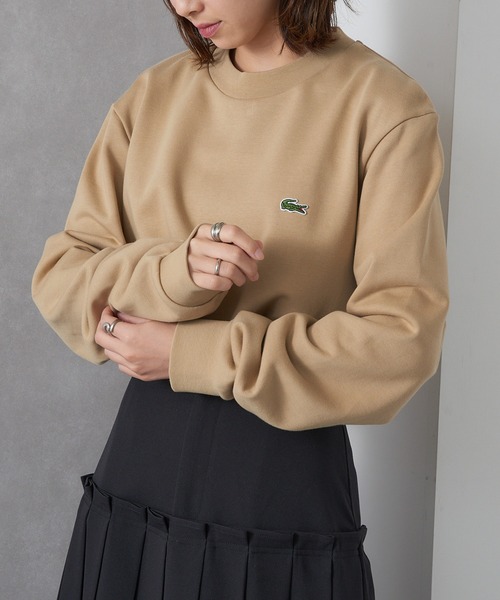 LACOSTE（ラコステ）の「【LACOSTE】ラウンドネックリブプルオーバースウェット SH9801-99（スウェット・レディース・ブラック/ネイビー/ベージュ・L/M/S）」の19枚目の写真