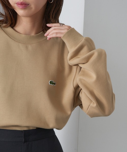 LACOSTE（ラコステ）の「【LACOSTE】ラウンドネックリブプルオーバースウェット SH9801-99（スウェット・レディース・ブラック/ネイビー/ベージュ・L/M/S）」の8枚目の写真