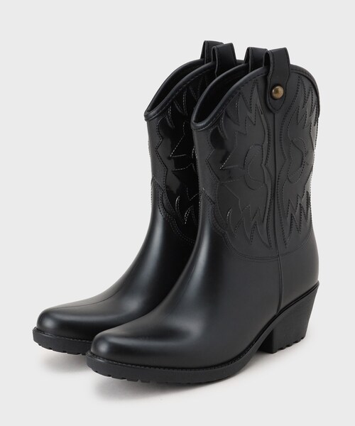 OPAQUE.CLIP(オペークドットクリップ)の「レインウエスタンブーツ(ブーツ・レディース・ブラック・02/03)」の7枚目の写真