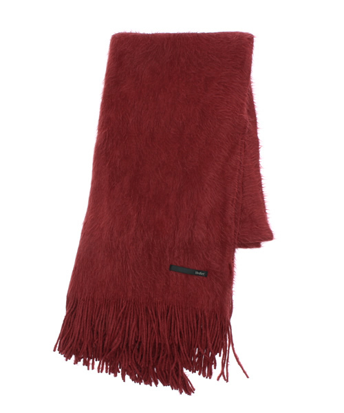 Heather（ヘザー）の「キモウストール　707087（ストール/ショール・レディース・アイボリー/ブラック/オレンジ系その他/ボルドー・ONE SIZE）」の4枚目の写真