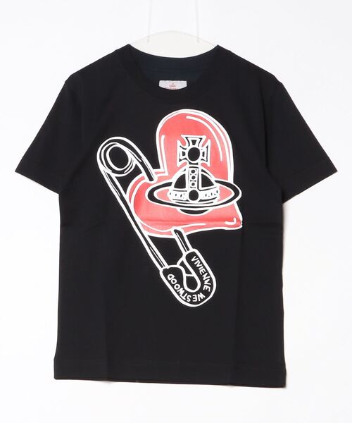 すぐ届く【Vivienne Westwood】LOGO SHIRT MANリラックスTシャツ LOGOS リラックスTシャツ(グレー)（メンズ）（2622352003