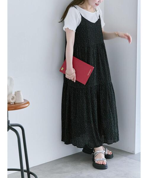 ehka sopo(エヘカソポ)の「アシメリボンカットソー(Tシャツ/カットソー・レディース・ブラウン/ブルー/オフホワイト/ブラック・F)」の21枚目の写真