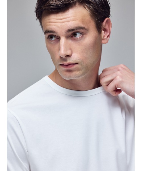 AOURE（アウール）の「【汗染み軽減】【A PACK】 MULTI FUNCTION T-SH (1枚入り)（Tシャツ/カットソー・メンズ・ブラック/ホワイト/グレー・MEDIUM/SMALL/X-LARGE/LARGE）」の8枚目の写真
