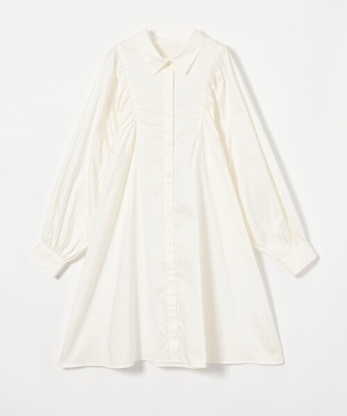 EMMEL REFINES（エメルリファインズ）の「＜EMMEL REFINES＞EM ミニシャツ ワンピース（ワンピース・レディース・ホワイト/ブラック・FREE）」の17枚目の写真