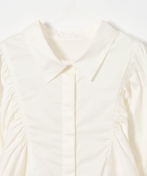 EMMEL REFINES（エメルリファインズ）の「＜EMMEL REFINES＞EM ミニシャツ ワンピース（ワンピース・レディース・ホワイト/ブラック・FREE）」の19枚目の写真