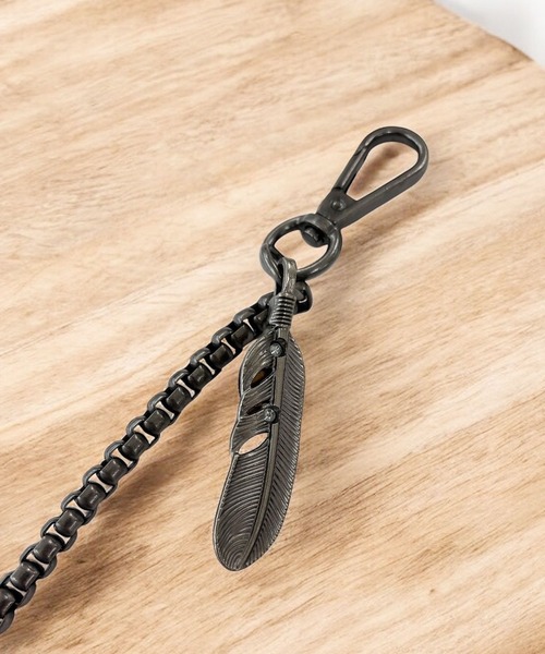 セール】ヴィンテージ タイプ フェザー ウォレットチェーン