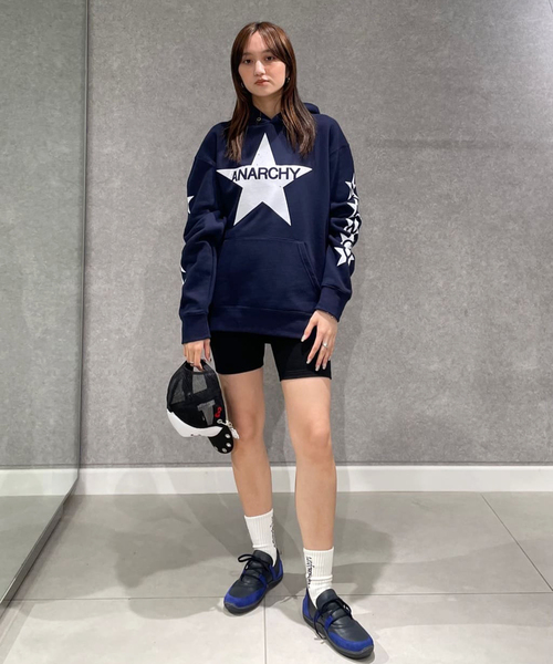 Oriens JOURNAL STANDARD(オリエンス ジャーナルスタンダード)の「【nancy/ナンシー】 ANARCHY HOODY NA090(パーカー・レディース・ネイビー/チャコールグレー・SMALL/MEDIUM)」の3枚目の写真