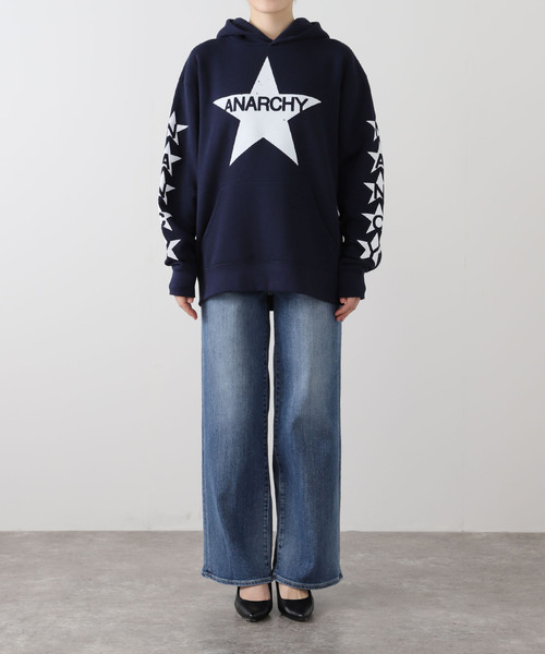Oriens JOURNAL STANDARD(オリエンス ジャーナルスタンダード)の「【nancy/ナンシー】 ANARCHY HOODY NA090(パーカー・レディース・ネイビー/チャコールグレー・SMALL/MEDIUM)」の7枚目の写真